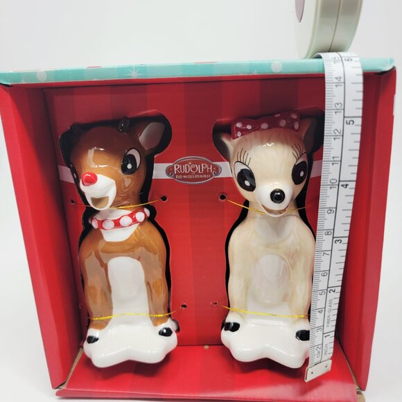 Rudolph & Clarice Salt & Pepper Shakers Set Rudolph the Red Nosed Reindeer - Picture 7 of 7